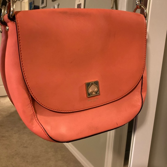 Kate Spade peach coloured crossbody bag